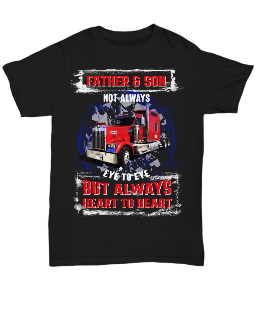 Trucker Dad Gift From Dad - Tee Shirt -Father and Son