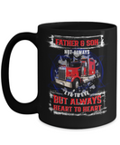 Trucker Dad Gift From Dad - 11oz 15oz Coffee Mug - Father and Son