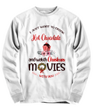 Hot Chocolate and Movies Long Sleeve Tee Shirt