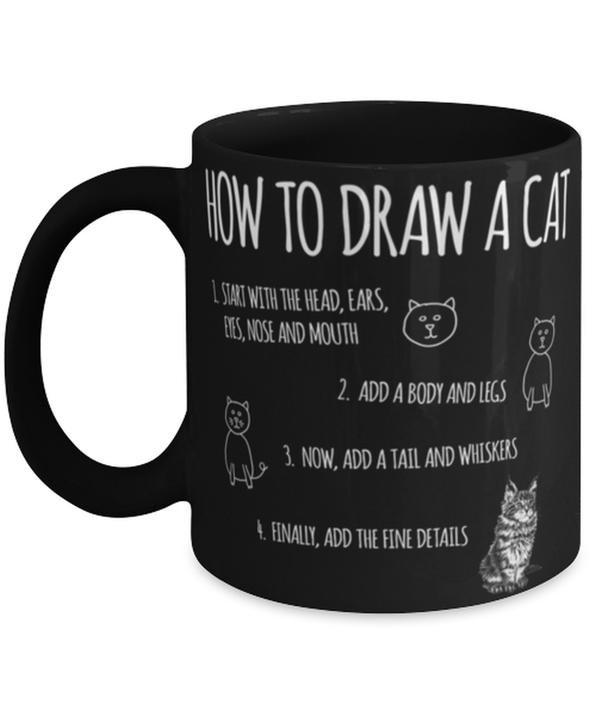 Draw A Cat Coffee Mug