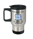 Hungry Cat Travel Mug