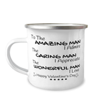Valentine's Day Man Camping Mug