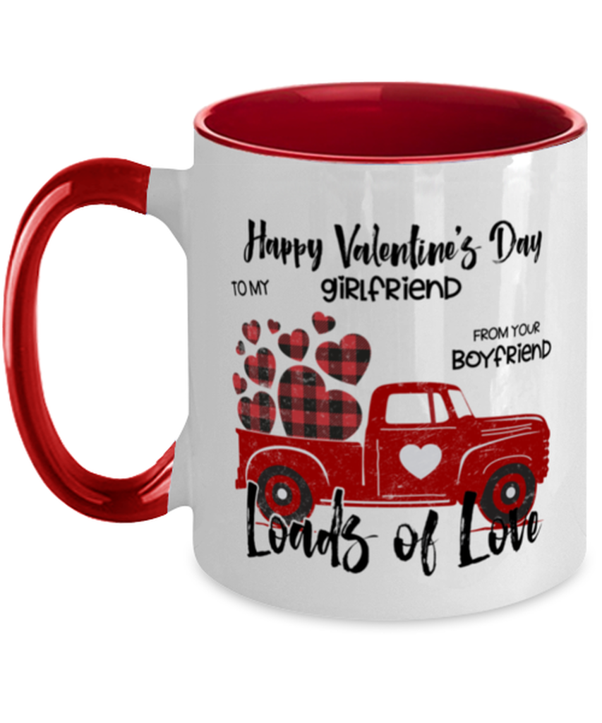 Valentine's Day Girlfriend Two Tone Coffee Mug