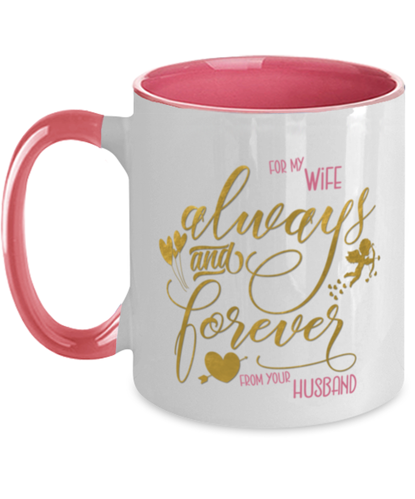 Valentine's Day Wife Two Tone Coffee Mug