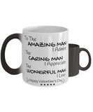 Valentine's Day Man Color Changing Coffee Mug
