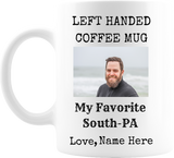 CUSTOM PHOTO AND NAME OR TEXT COFFEE MUG FOR LEFTY'S 