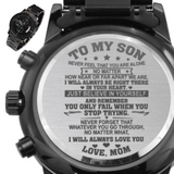 Engraved Watch For Son Gift From Mom - I Will Always Love You