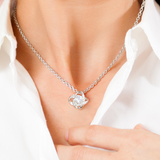 To My Daughter From Mom Love Knot Necklace Gift