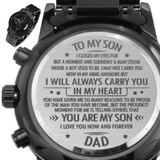 Engraved Watch For Son Gift From Dad - I'm So Proud Of You