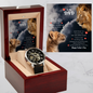 Dad Gift From Daughter, Watch with Mahogany Box