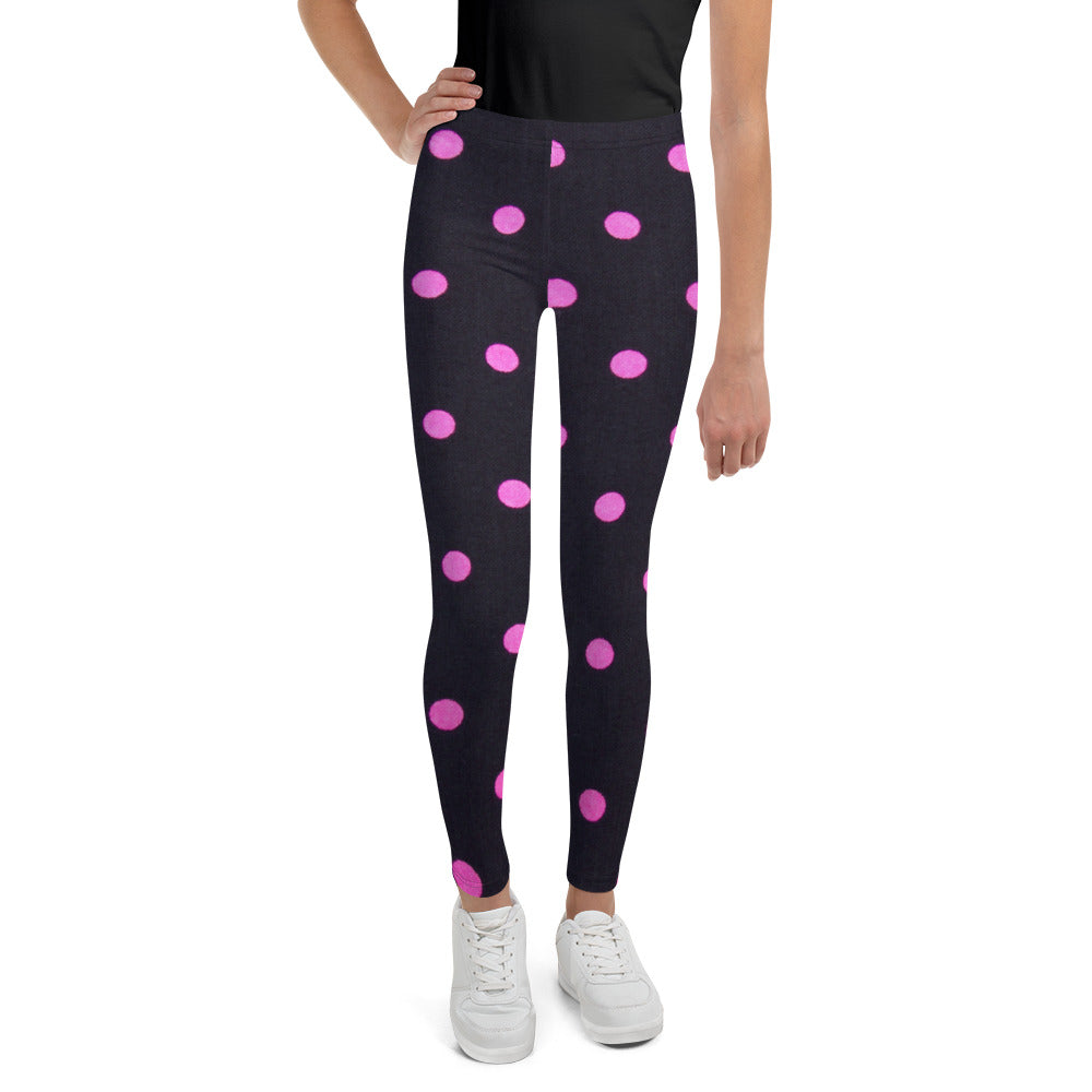 Polka Dot Youth Leggings 1