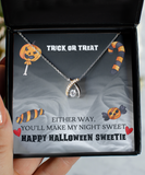 Halloween Gift For Her- Dancing Wishbone Necklace -My Sweetie