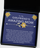 Girlfriend Mom Gift, 925 Silver Sunflower Bracelet