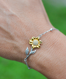 Thoughtful Going Away Gift - Sunflower Bracelet - Wanderlust
