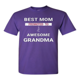 Best Mom Promoted to Awesome Grandma Tee