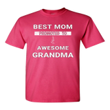 Best Mom Promoted to Awesome Grandma Tee