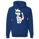 Mom Powered By Love And Coffee Hoodie