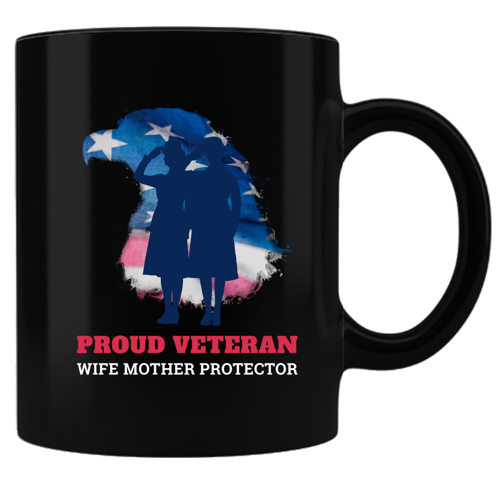 PROUD VETERAN COFFEE MUG - FEMALE