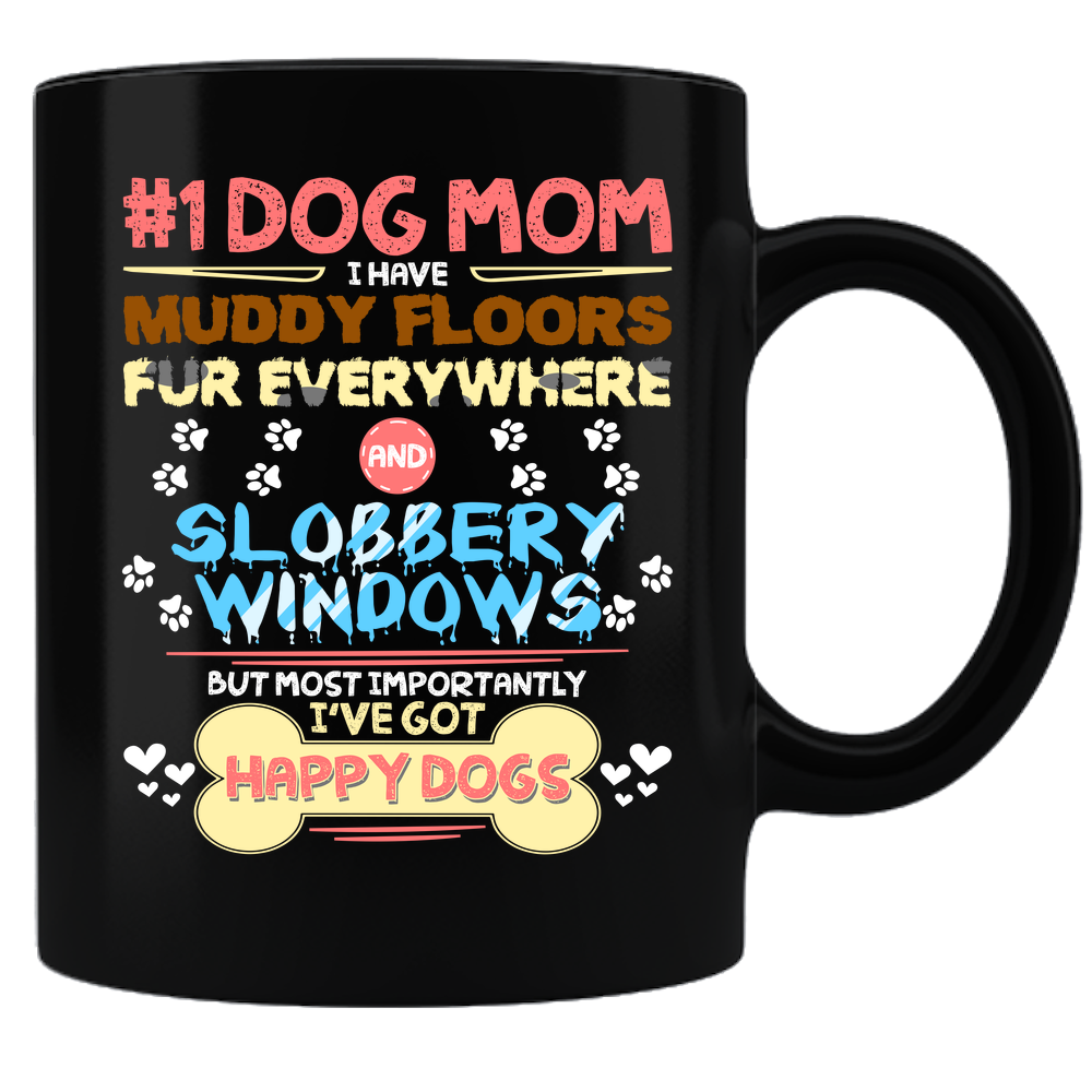 #1 Dog Mom Coffee Mug