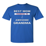 Best Mom Promoted to Awesome Grandma Tee